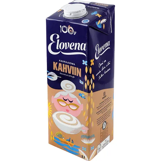 Овсяное молоко Barista для кофе Elovena без глютена, без лактозы 1 л - фото 2