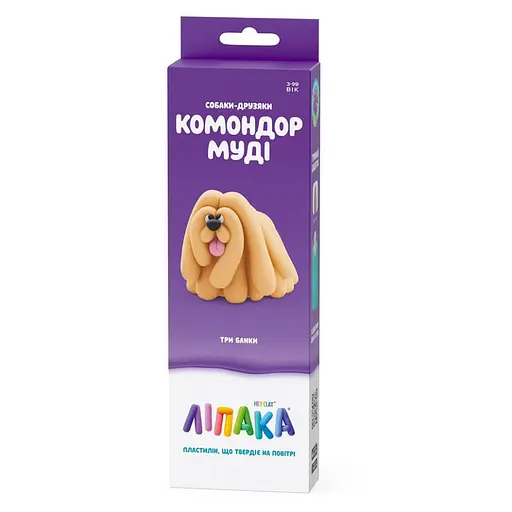 Набор пластилина "Собаки-Друзья: Комондор Муди" ЛИПАКА 30149-UA01 самостоятельно затвердевает - фото 1