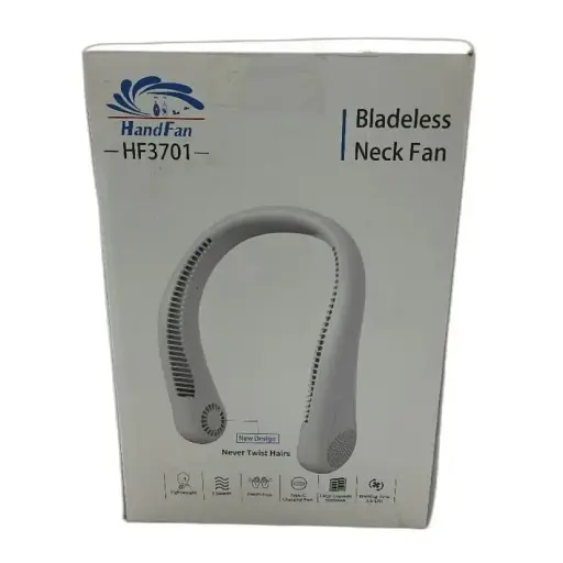 Безлезный шейный вентилятор HandFan HF3701 5000mAh 3 скорости USB белый DEMO - фото 2