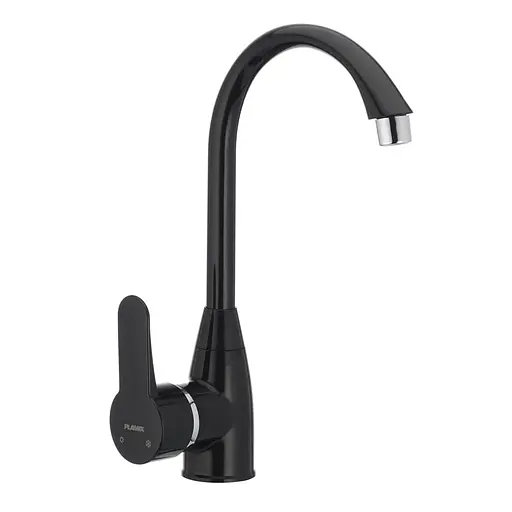 Змішувач для кухні Plamix Mario-011 чорний PM0016, Чорний - фото 1