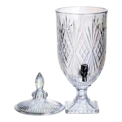 Лимонадниця Crystal Trinity 5 літрів із краном для мохіто-сока напоїв Yiwu HP-19-303 - фото 3