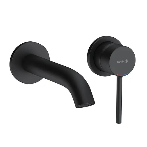 Смеситель для умывальника Kludi Bozz черный мат 382443976 - фото 1