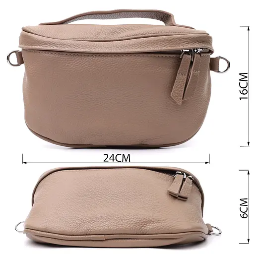 Кожаная женская сумка Vintage 24х16х6 см sum0026605 - фото 3