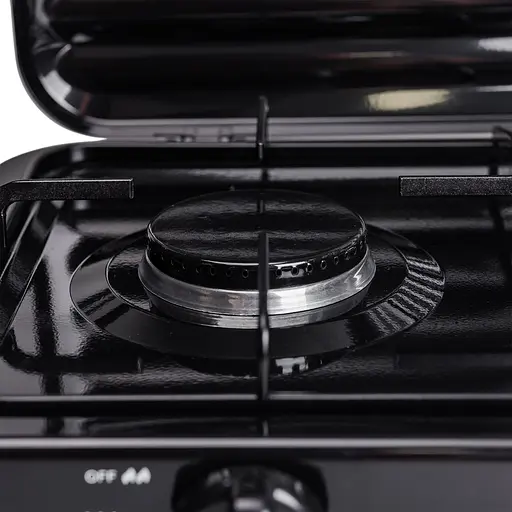 Настільна газова плита Sokany SK-6003B 3 конфорки 5.5 кВт під балонний газ Чорний - фото 7