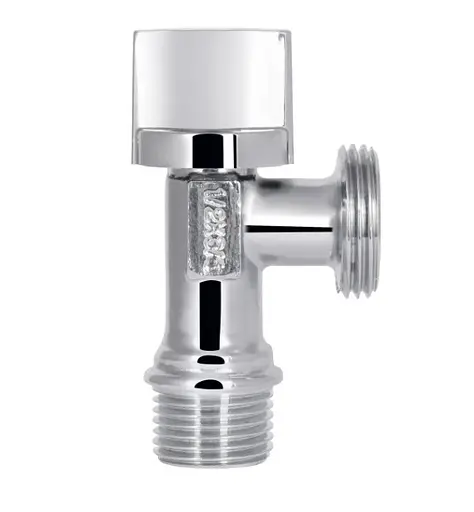 Кран приладовий Thermo Alliance Base Арко 1/2"Зх3/4" З хром, кутовий латунний SD185W1520 - фото 4