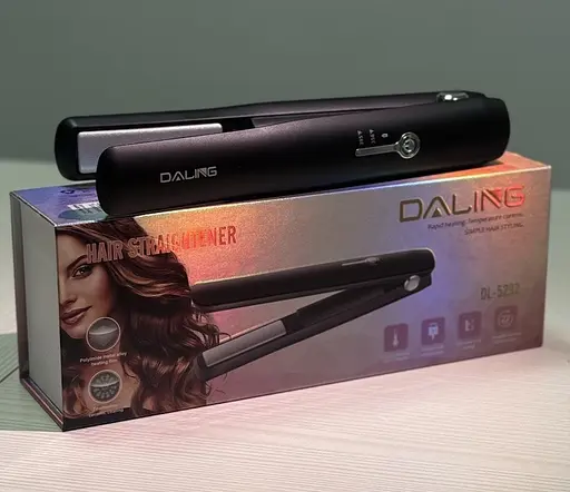 Професійний керамічний випрямляч Daling DL‑5232 акумуляторна плойка для волосся до 220°C Чорний - фото 3