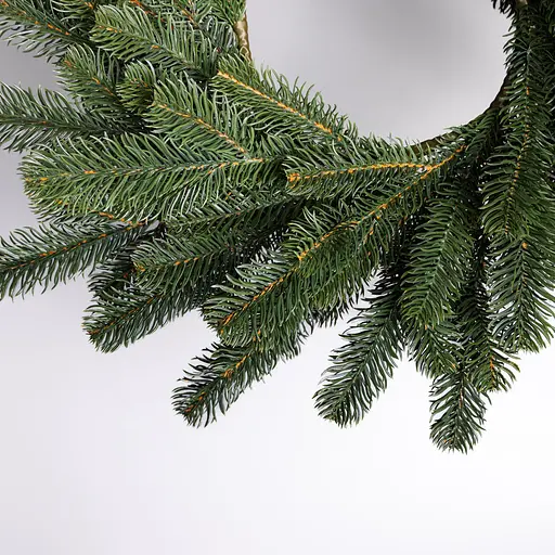 Литий штучний різдвяний вінок Lugi TD-VINGR Святковий 60 см зелений - фото 4