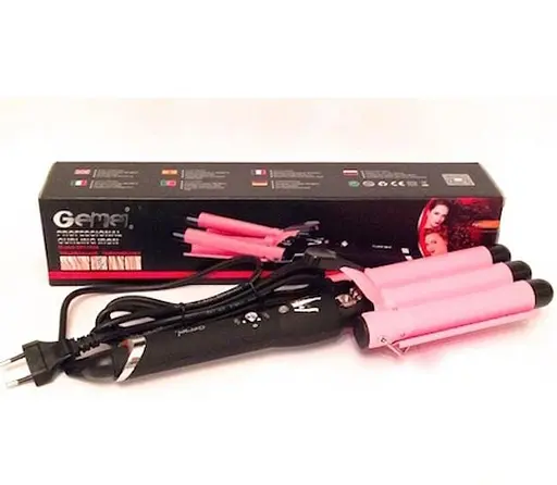 Потрійна плойка для волосся Gemei GM 1956