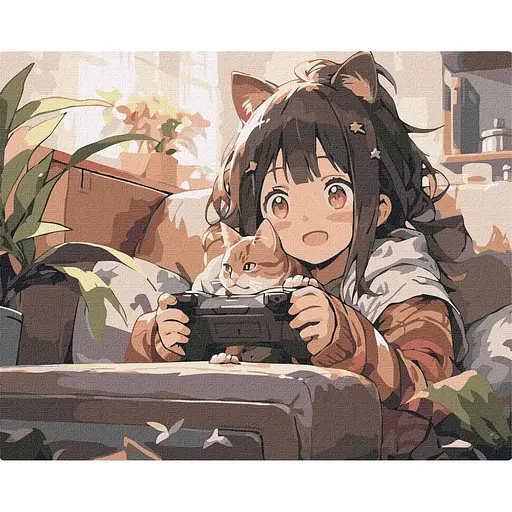 Картина по номерам "Увлекательная игра" KHO5117 40х50 см