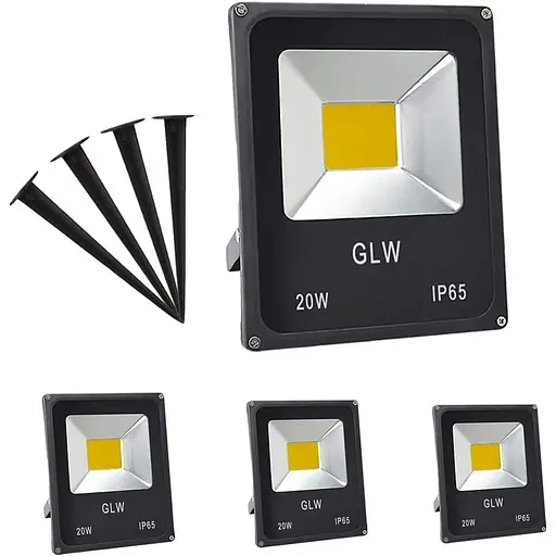 Ландшафтний світлодіодний світильник 20 Вт, 12 В ~ 60 В тепле біле світло