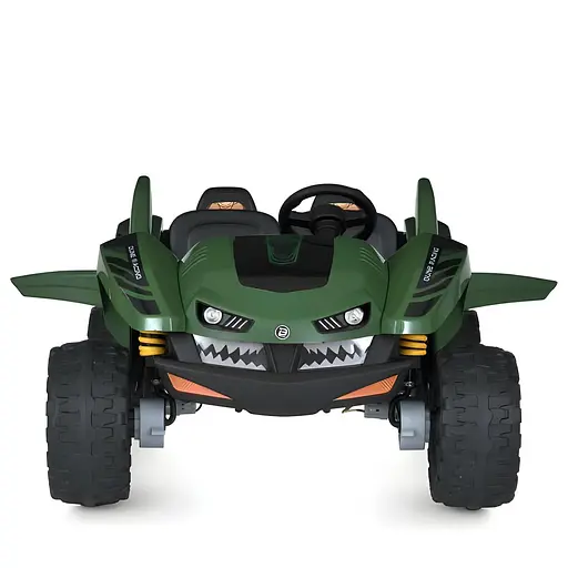 Електромобіль дитячий Bambi Багі M 6039EBR-10 24V на двох на 4 моторах 35W з пультом керування та музикою темно-зелений - фото 2