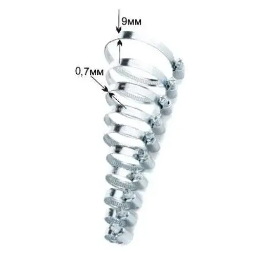 Хомут металевий черв'ячний Karro 70-90 мм універсальний 30412 - фото 3