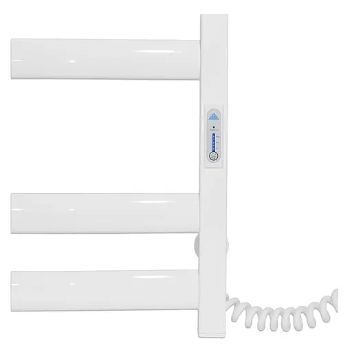 Электрический полотенцесушитель Laris Зебра Атлант ЧФ6 500x700 Э правый R3 77700097, Белый, Правое, Электронный - фото 5