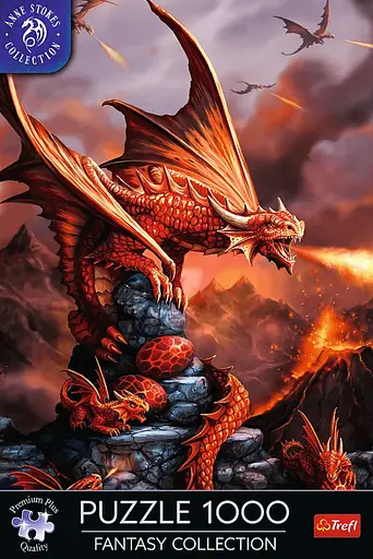 Пазл Fantasy Collection: Вогняний дракон - 1000 елементів Trefl 10900 - фото 3