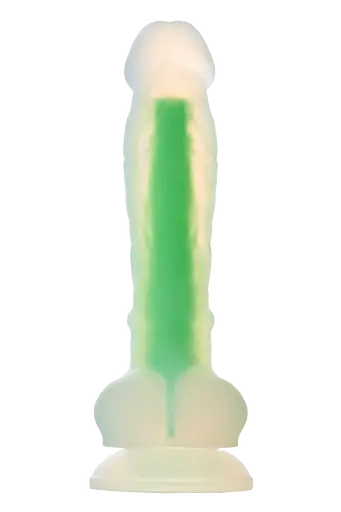 Фаллоимитатор Radiant Glow In The Dark Soft 17.5 см зеленый - фото 6