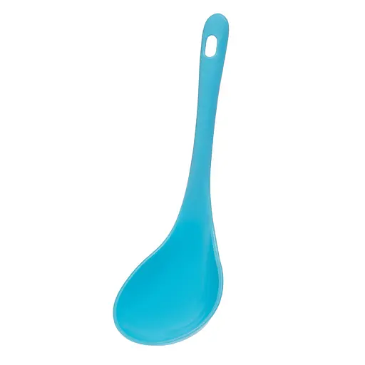 Ложка для мультиварки рису половник пластикова глибока 22х7 см, Kitchen Master Блакитний 84515 - фото 3