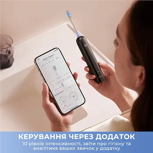 Електрична зубна щітка Mova Fresh Pro Black (ATB15A-BK) - фото 10