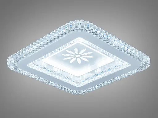 Світлодіодна стельова люстра Romin сіра 42 Вт до 7 м² - фото 2