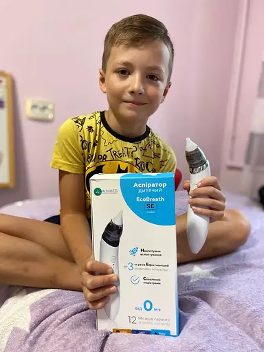 набор: аспиратор электронный назальный ArhiMED EcoBreath SE + набор поролоновых фильтров ArhiMED для аспираторов 20 шт. - фото 11