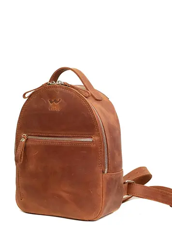 Кожаный рюкзак Groove S светло-коричневый винтажный - фото 2