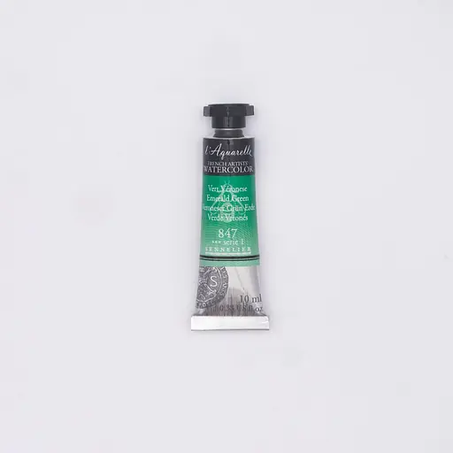 Акварельна фарба Sennelier L'Aquarelle, 10 мл, S1, Смарагдово-зелений (Emerald Green)