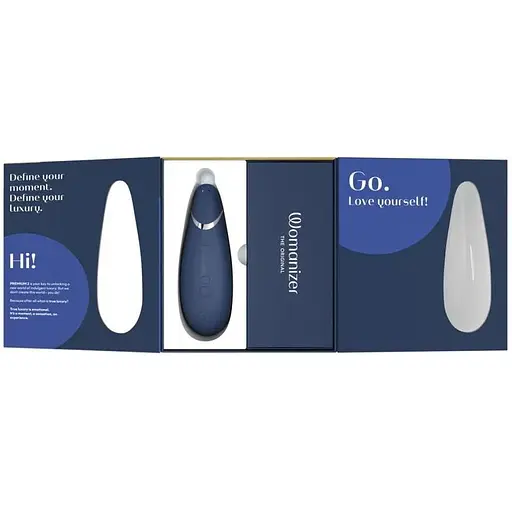 Вакуумний кліторальний стимулятор Womanizer Premium 2 Blueberry - фото 7