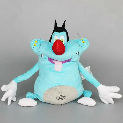 М'яка іграшка 38 см Кіт на ім'я Оггі мультфільм Оггі і таргани Oggy et les Cafards cartoon ОС - фото 4