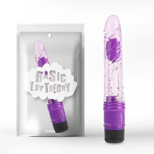 Вібратор Basic Luv Theory Realistic Vibe 8.8" 22.3 см фіолетовий - фото 2