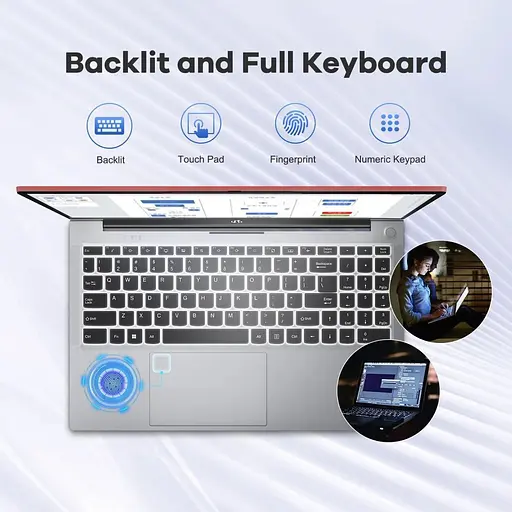 Ноутбук NIMO N156 i5-12450H/32GB/1TB Red [137456] - фото 4