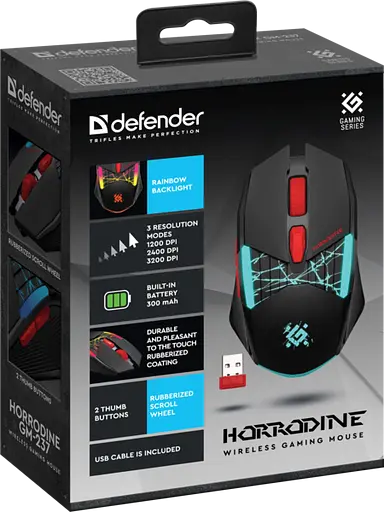 Миша Defender Horrodine GM-237 (52237) - фото 6