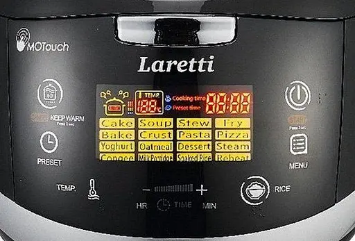 Багатофункціональна універсальна мультиварка Laretti LR-MC7132 5 л 16 програм з антипригарним покриттям - фото 2