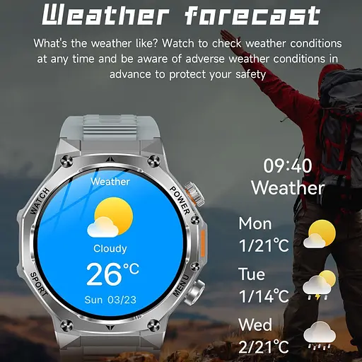 Смарт-часы Uwatch Smart Surf X Pro Steel 2 ремешки серебристые (3382) - фото 8
