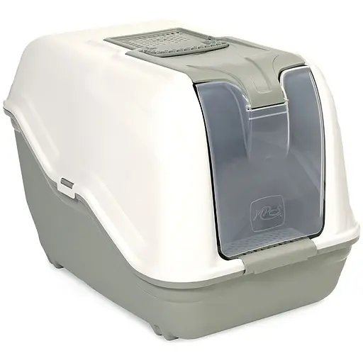 Туалет для кошек Бокс с фильтром Netta Close Light Green 51x39x40 см