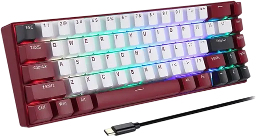 Клавиатура беспроводная Motospeed BK67 Longhua Red RGB Red (mtbk67rmr)
