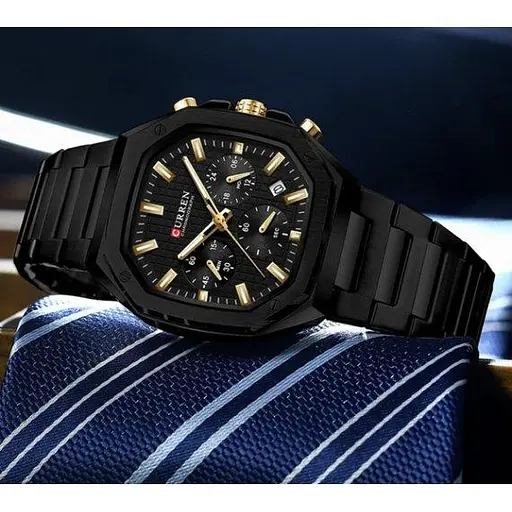 Часы мужские наручные Curren Mentor (Черные) - фото 4