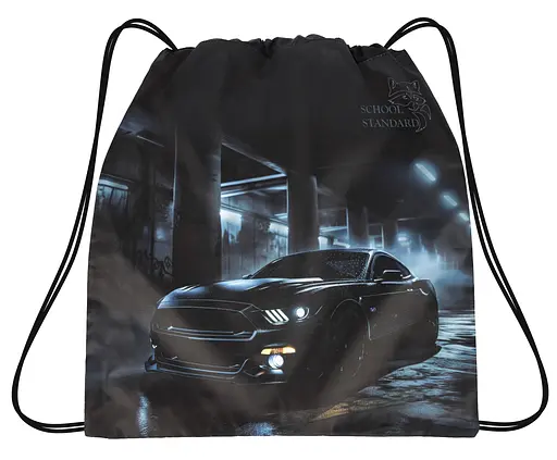 Мешок для сменной обуви для мальчика c Машиной School Standard MSS-41