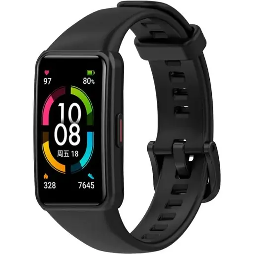Ремінець DK CDK Silicone Sport Band Classic для Huawei Band 6 (011342) (black)