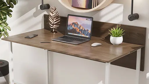 Компьютерный стол Ferrum-decor Скай 75x120x60 белый ДСП Дуб Сонома Труфель 16мм (FRD-101073) - фото 5