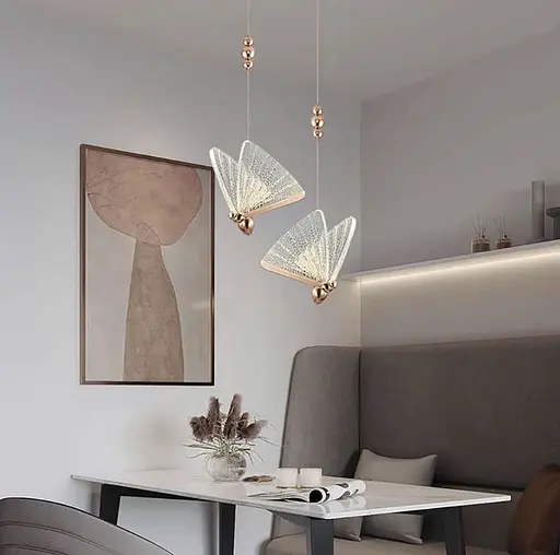 Серія ніжних підвісних світильників-метеликів | Арт. CA 02 GD | Line F - фото 4