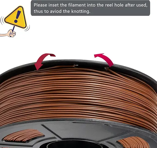 Нитка iSANMATE ASA 1,75 мм Коричнева 1 кг, УФ- та атмосферностійка нитка 3D-принтера - фото 4