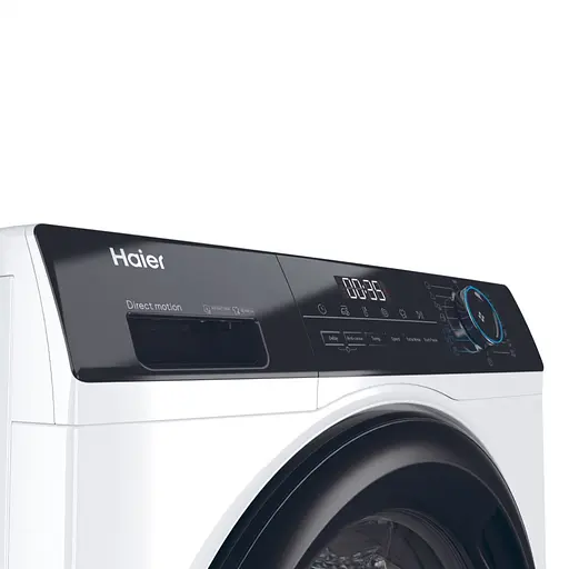 Стиральная машина Haier фронтальная 7 кг 1200 A+++ 44 см дисплей пара инвертор люк черный прямой привод белый - фото 8