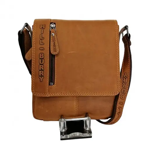 Чоловіча шкіряна сумка Hill&Burry 22х19х5 см sum0026490 - фото 1