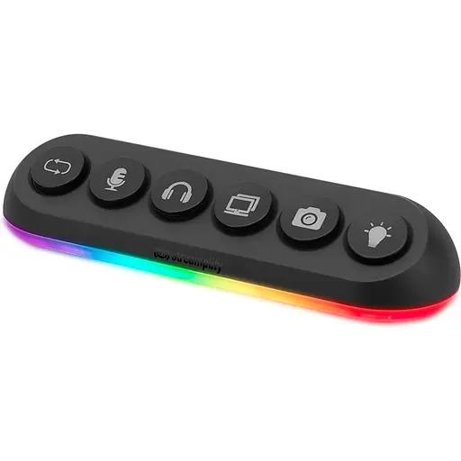 USB-Хаб Streamplify HUB DECK 5-RGB-EU-F, чорний - фото 3