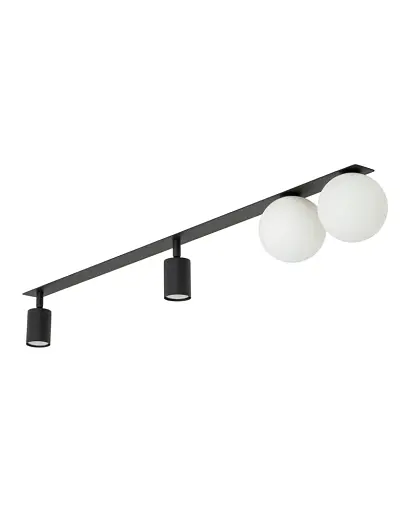 Светильник поворотный, спот TK Lighting 10929 Vox GU10+G9 4x10W+8W IP20 черный - фото 3