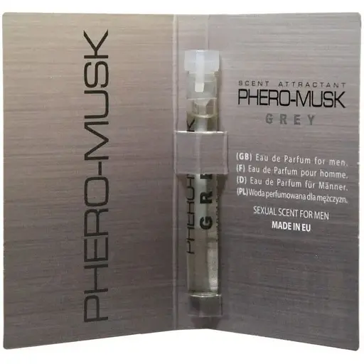 Духи с феромонами для мужчин Aurora Phero-musk Grey, 1 ml - фото 2