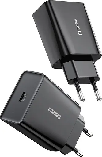 Зарядний пристрій Baseus Speed Mini Quick Charger 1C 20 W EU CCFS-SN01 чорний - фото 5