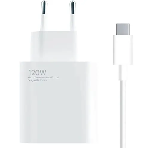 Зарядний пристрій Xiaomi 120W Combo з кабелем юсб-с (MDY-13-EE) білий - фото 1