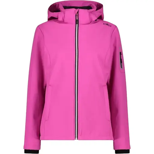 Куртка CMP Women's Lightweight Softshell Jacket with Detachable Hood Pink XS (1097-39A5006-B818 36)