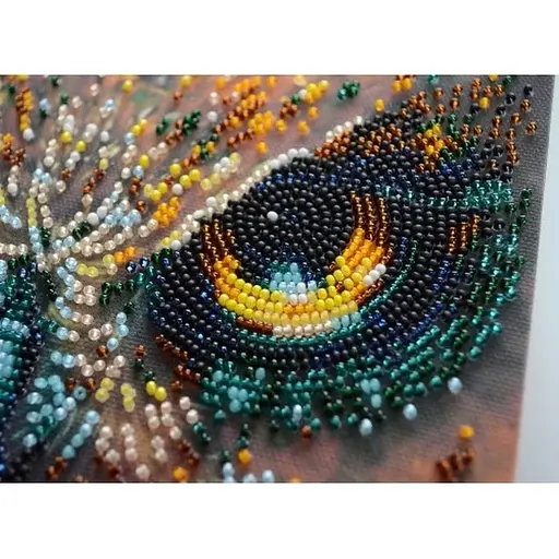 Набір-міді для вишивання бісером "Безстрашний" Abris Art AMB-107 на натуральному полотні - фото 4