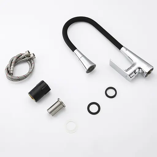 Смеситель для кухни Frap F4471 с гибким изливом Хром - фото 5